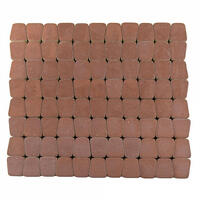  Тротуарная плитка Braer Классико круговая 60 мм. Винный: внешний вид