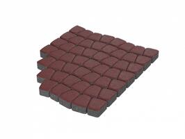  Тротуарная плитка Stellard Классико 60 мм Красный: внешний вид