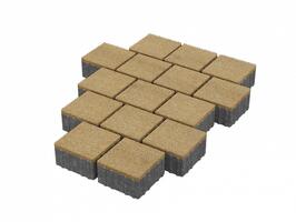  Тротуарная плитка Stellard Квадрат 150x150x80 мм Желтый: внешний вид