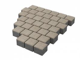  Тротуарная плитка Stellard Квадрат 100х100х60 мм Белый: внешний вид